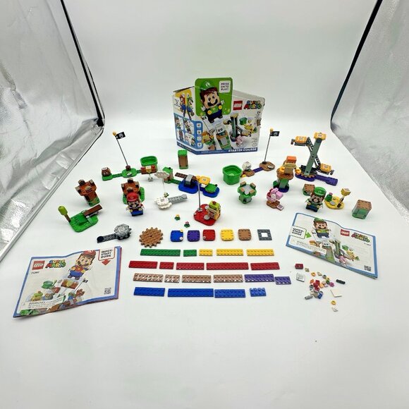 LEGO Super Mario Sets #71360 & 71387 Adventures with Mario & Luigi - Complete! - Picture 1 of 11